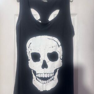 Black Skull Tank Top
